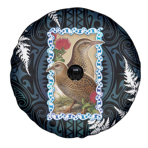 New Zealand Weka Spare Tire Cover Maori Hen Koru Pattern - Aussie Hoodie