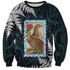 New Zealand Weka Sweatshirt Maori Hen Koru Pattern - Aussie Hoodie