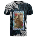 New Zealand Weka T Shirt Maori Hen Koru Pattern - Aussie Hoodie