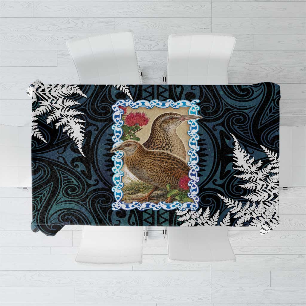 New Zealand Weka Tablecloth Maori Hen Koru Pattern - Aussie Hoodie
