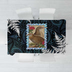 New Zealand Weka Tablecloth Maori Hen Koru Pattern - Aussie Hoodie
