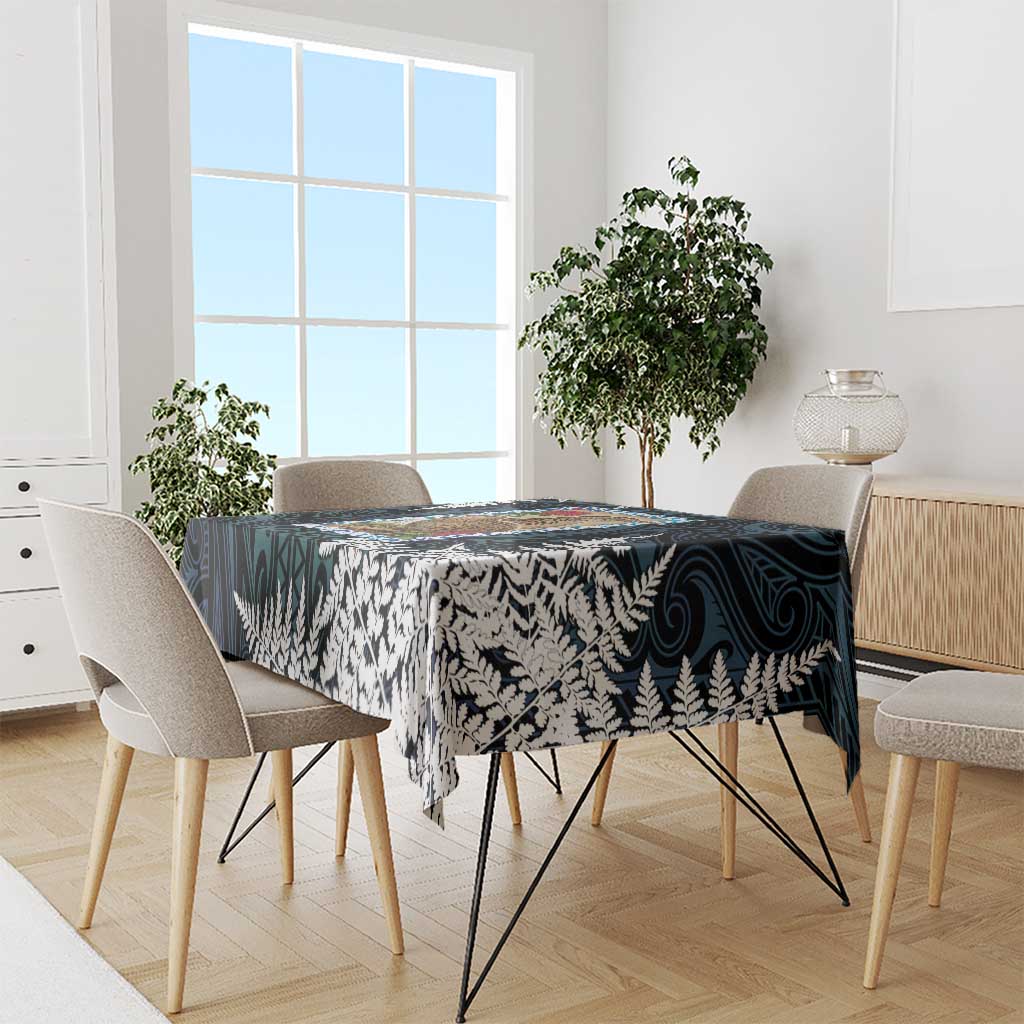 New Zealand Weka Tablecloth Maori Hen Koru Pattern - Aussie Hoodie