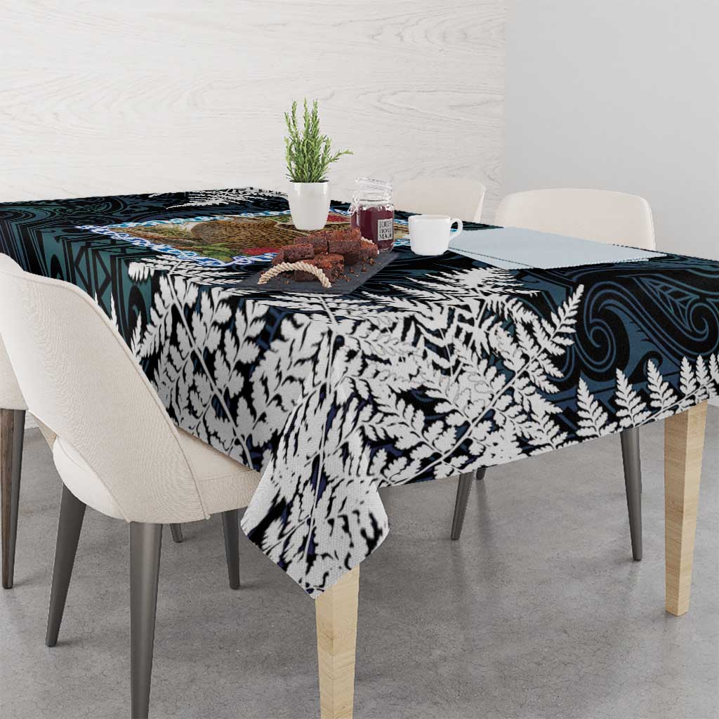 New Zealand Weka Tablecloth Maori Hen Koru Pattern - Aussie Hoodie