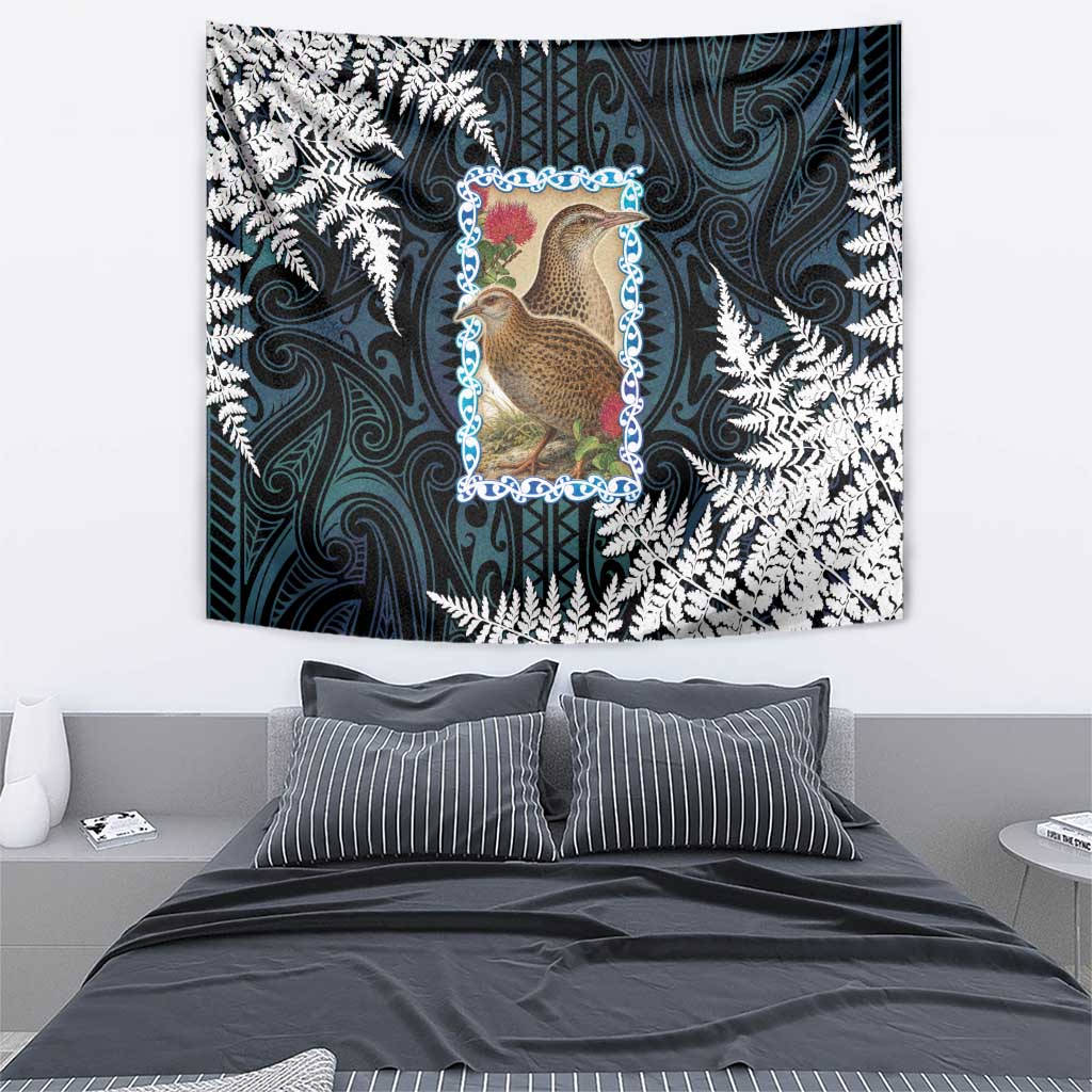 New Zealand Weka Tapestry Maori Hen Koru Pattern - Aussie Hoodie