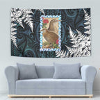 New Zealand Weka Tapestry Maori Hen Koru Pattern - Aussie Hoodie