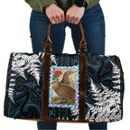 New Zealand Weka Travel Bag Maori Hen Koru Pattern - Aussie Hoodie