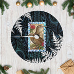 New Zealand Weka Tree Skirt Maori Hen Koru Pattern