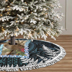 New Zealand Weka Tree Skirt Maori Hen Koru Pattern