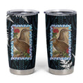 New Zealand Weka Tumbler Cup Maori Hen Koru Pattern - Aussie Hoodie