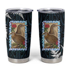 New Zealand Weka Tumbler Cup Maori Hen Koru Pattern - Aussie Hoodie