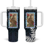 New Zealand Weka Tumbler With Handle Maori Hen Koru Pattern - Aussie Hoodie