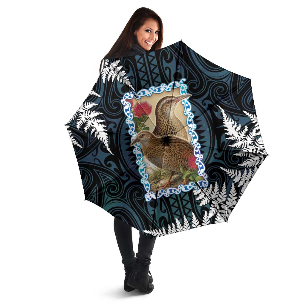 New Zealand Weka Umbrella Maori Hen Koru Pattern - Aussie Hoodie
