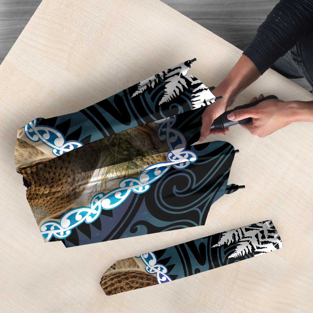 New Zealand Weka Umbrella Maori Hen Koru Pattern - Aussie Hoodie