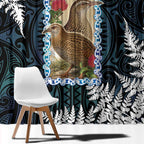 New Zealand Weka Window Curtain Maori Hen Koru Pattern - Aussie Hoodie