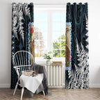 New Zealand Weka Window Curtain Maori Hen Koru Pattern - Aussie Hoodie