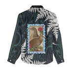 New Zealand Weka Women Casual Shirt Maori Hen Koru Pattern - Aussie Hoodie
