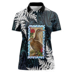 New Zealand Weka Women Polo Shirt Maori Hen Koru Pattern - Aussie Hoodie