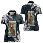 New Zealand Weka Women Polo Shirt Maori Hen Koru Pattern - Aussie Hoodie