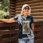 New Zealand Weka Women Polo Shirt Maori Hen Koru Pattern - Aussie Hoodie