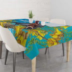 New Zealand Kokako Bird Tablecloth Maori Koru With Kowhai Flowers - Aussie Hoodie