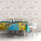 New Zealand Kokako Bird Tablecloth Maori Koru With Kowhai Flowers - Aussie Hoodie