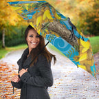 New Zealand Kokako Bird Umbrella Maori Koru With Kowhai Flowers - Aussie Hoodie
