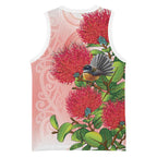 New Zealand Fantail Basketball Jersey Maori Koru With Pohutukawa Flowers - Aussie Hoodie
