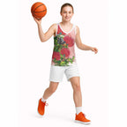 New Zealand Fantail Basketball Jersey Maori Koru With Pohutukawa Flowers - Aussie Hoodie