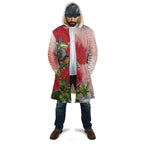 New Zealand Fantail Cloak Maori Koru With Pohutukawa Flowers - Aussie Hoodie