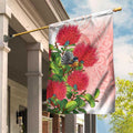 New Zealand Fantail Garden Flag Maori Koru With Pohutukawa Flowers - Aussie Hoodie