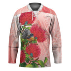 New Zealand Fantail Hockey Jersey Maori Koru With Pohutukawa Flowers - Aussie Hoodie