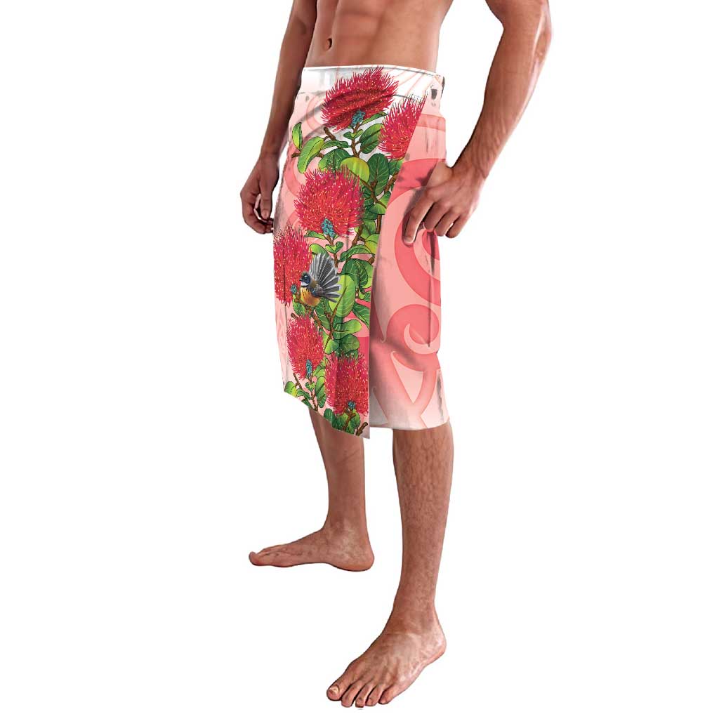 New Zealand Fantail Lavalava Maori Koru With Pohutukawa Flowers - Aussie Hoodie