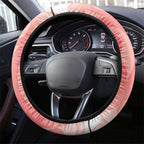 New Zealand Fantail Steering Wheel Cover Maori Koru With Pohutukawa Flowers - Aussie Hoodie