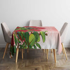 New Zealand Fantail Tablecloth Maori Koru With Pohutukawa Flowers - Aussie Hoodie