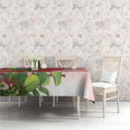New Zealand Fantail Tablecloth Maori Koru With Pohutukawa Flowers - Aussie Hoodie
