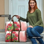 New Zealand Fantail Travel Bag Maori Koru With Pohutukawa Flowers - Aussie Hoodie