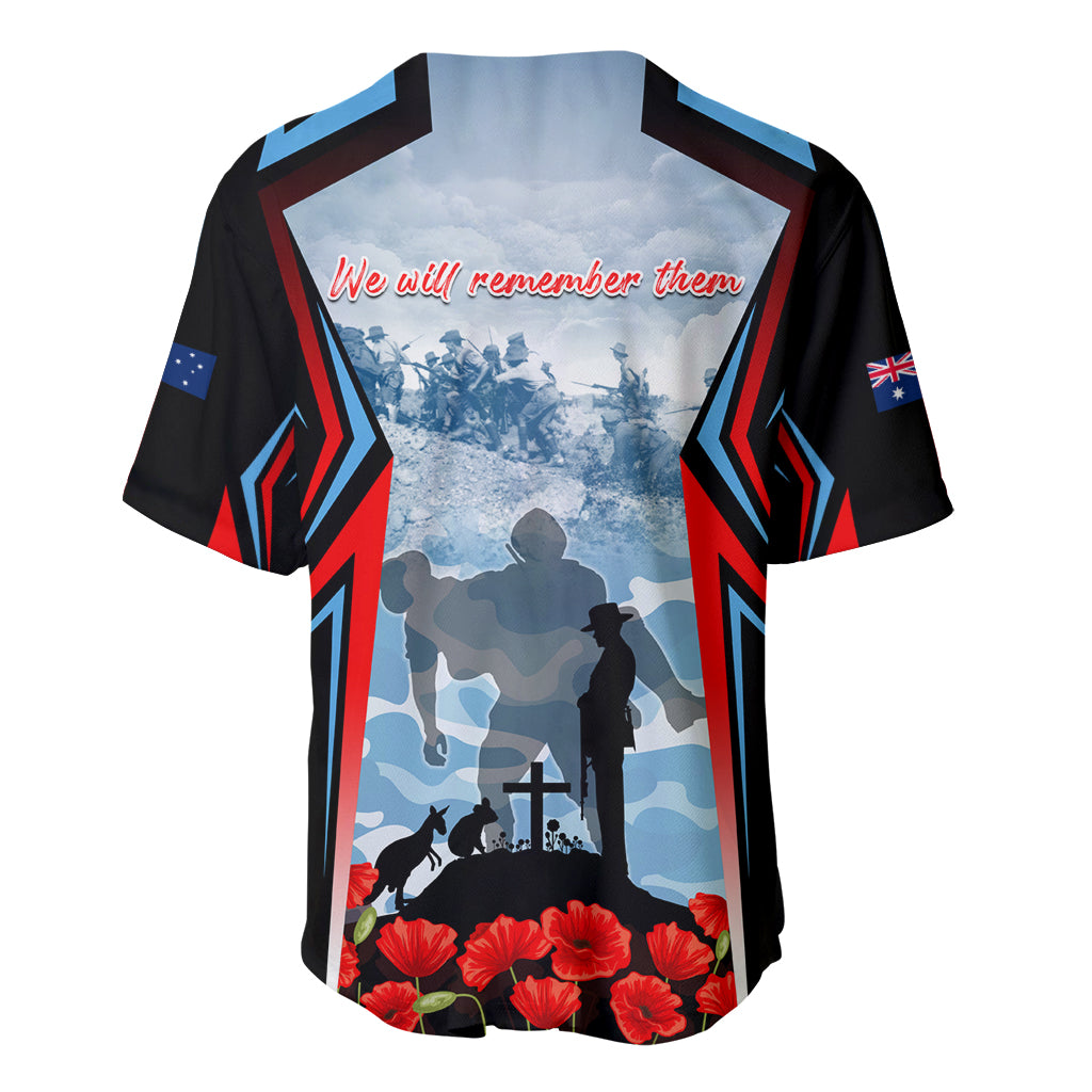 Australia ANZAC Day Baseball Jersey Gallipoli Soldiers Simple Style