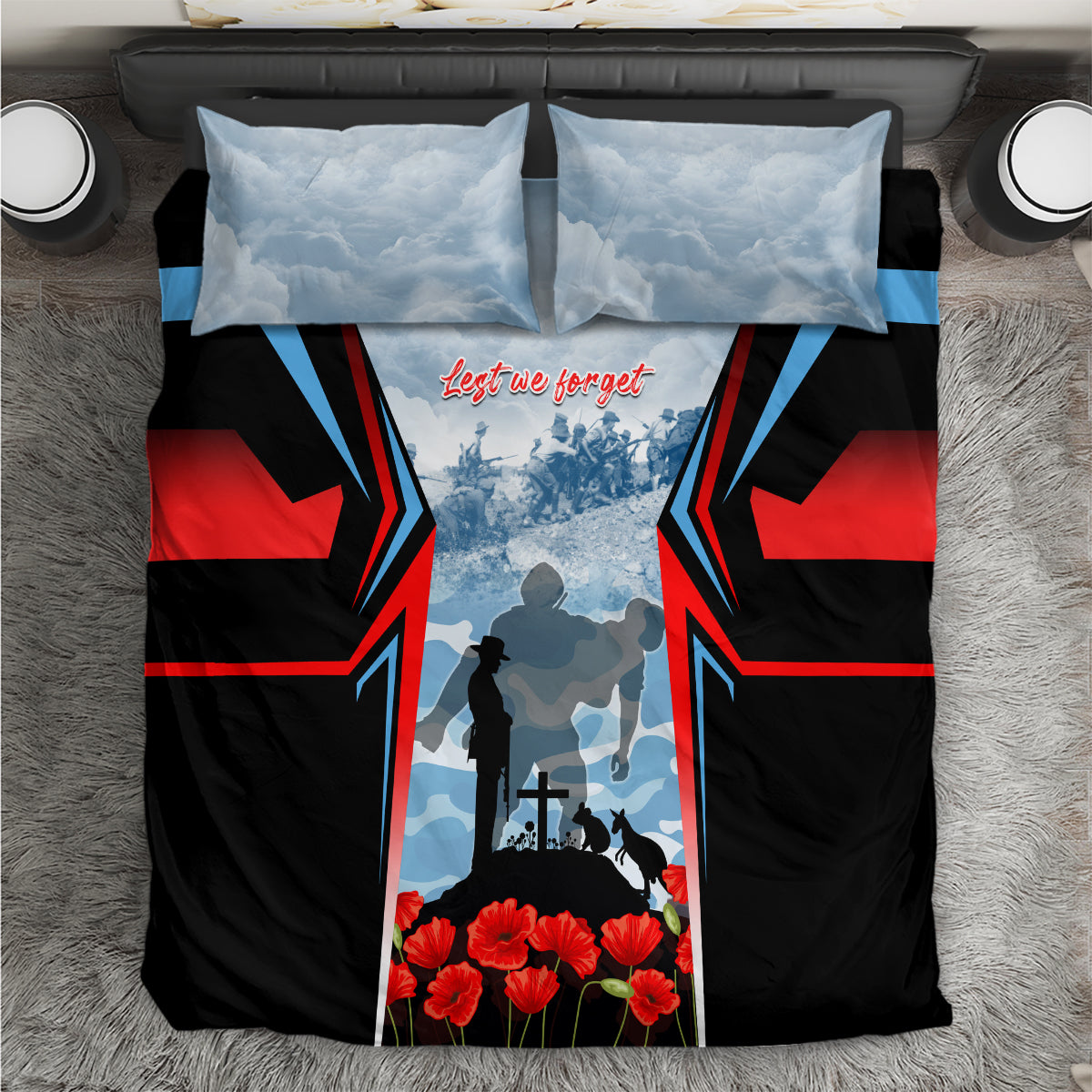 Australia ANZAC Day Bedding Set Gallipoli Soldiers Simple Style