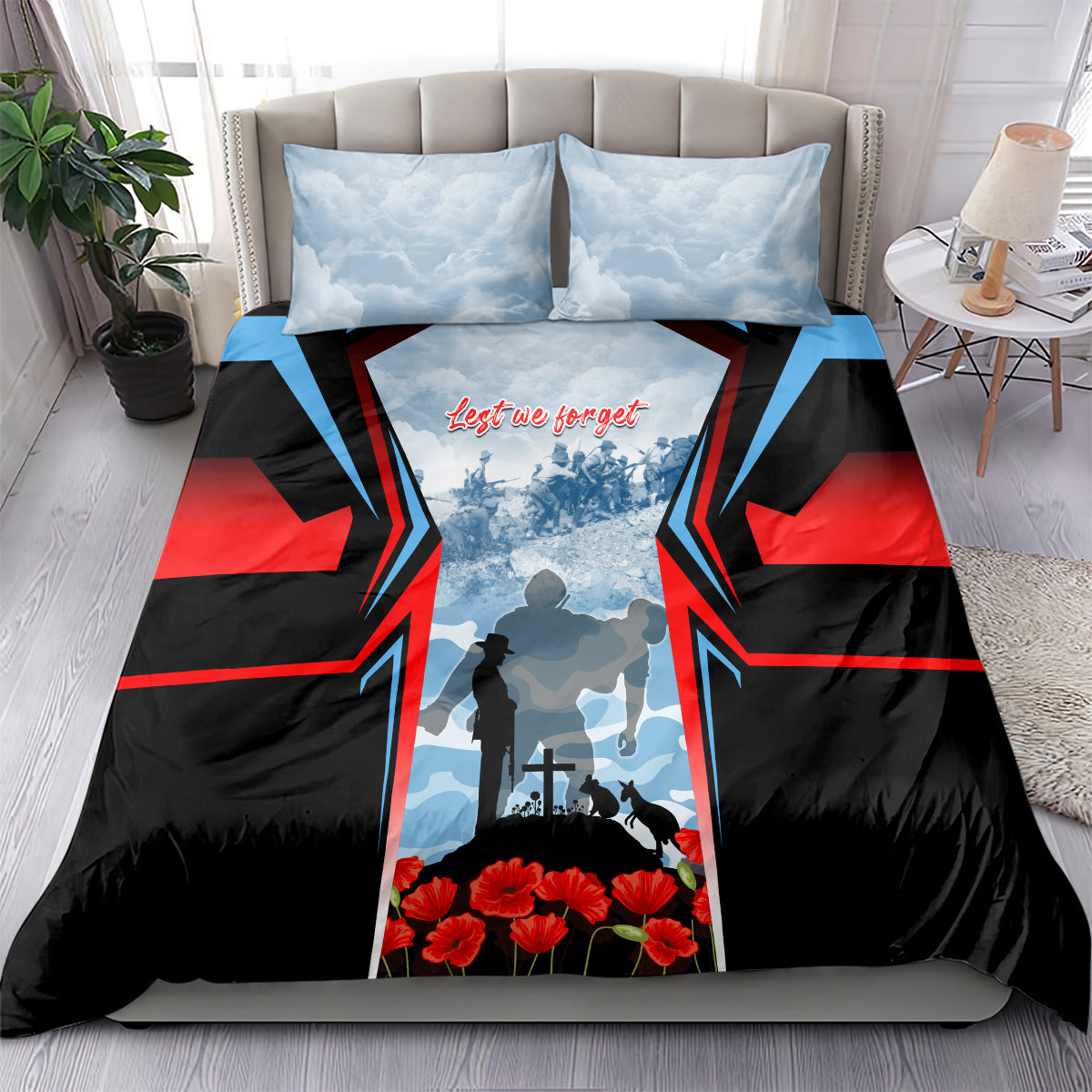 Australia ANZAC Day Bedding Set Gallipoli Soldiers Simple Style