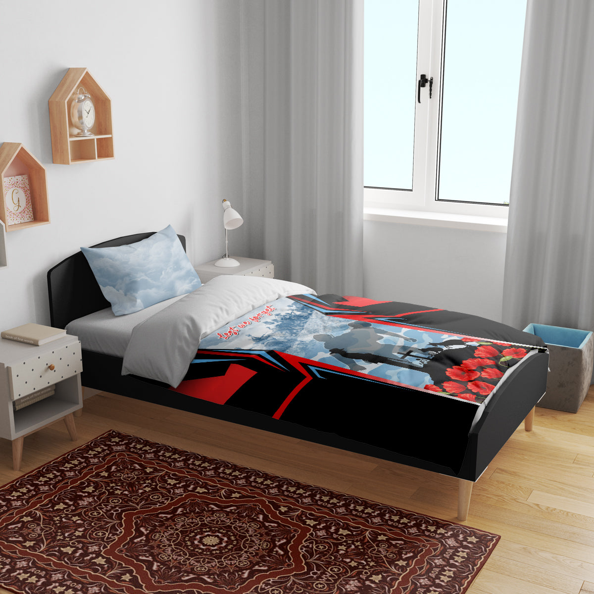 Australia ANZAC Day Bedding Set Gallipoli Soldiers Simple Style