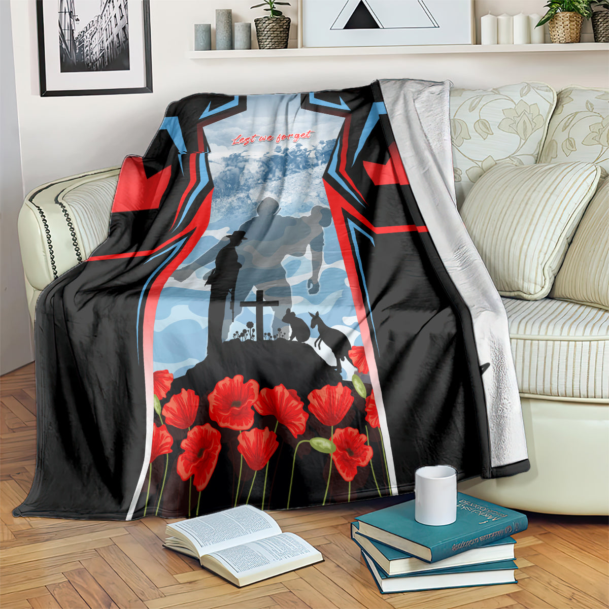 Australia ANZAC Day Blanket Gallipoli Soldiers Simple Style