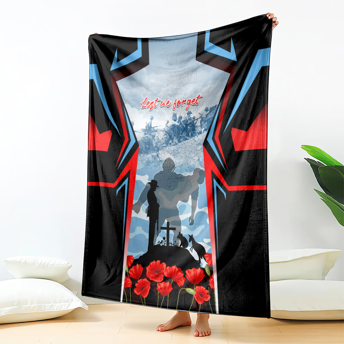 Australia ANZAC Day Blanket Gallipoli Soldiers Simple Style