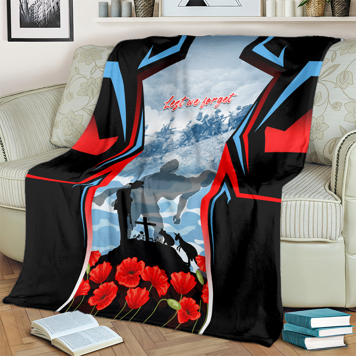 Australia ANZAC Day Blanket Gallipoli Soldiers Simple Style