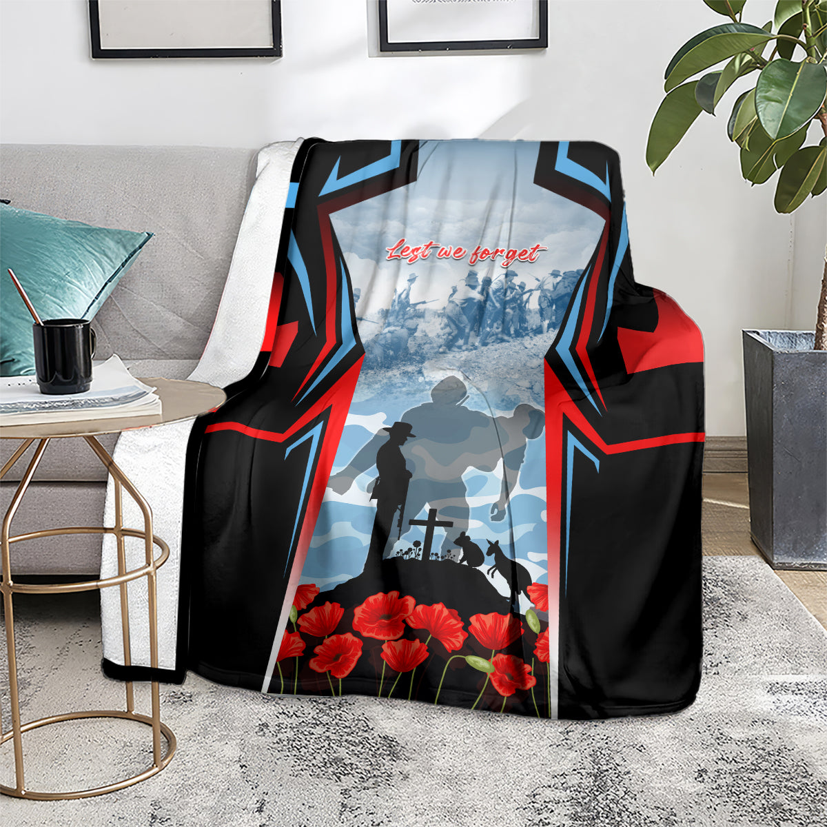 Australia ANZAC Day Blanket Gallipoli Soldiers Simple Style