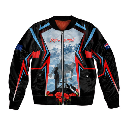 Australia ANZAC Day Bomber Jacket Gallipoli Soldiers Simple Style