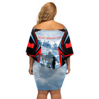 Australia ANZAC Day Family Matching Off Shoulder Short Dress and Hawaiian Shirt Gallipoli Soldiers Simple Style
