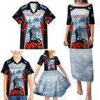 Australia ANZAC Day Family Matching Puletasi and Hawaiian Shirt Gallipoli Soldiers Simple Style