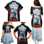 Australia ANZAC Day Family Matching Puletasi and Hawaiian Shirt Gallipoli Soldiers Simple Style