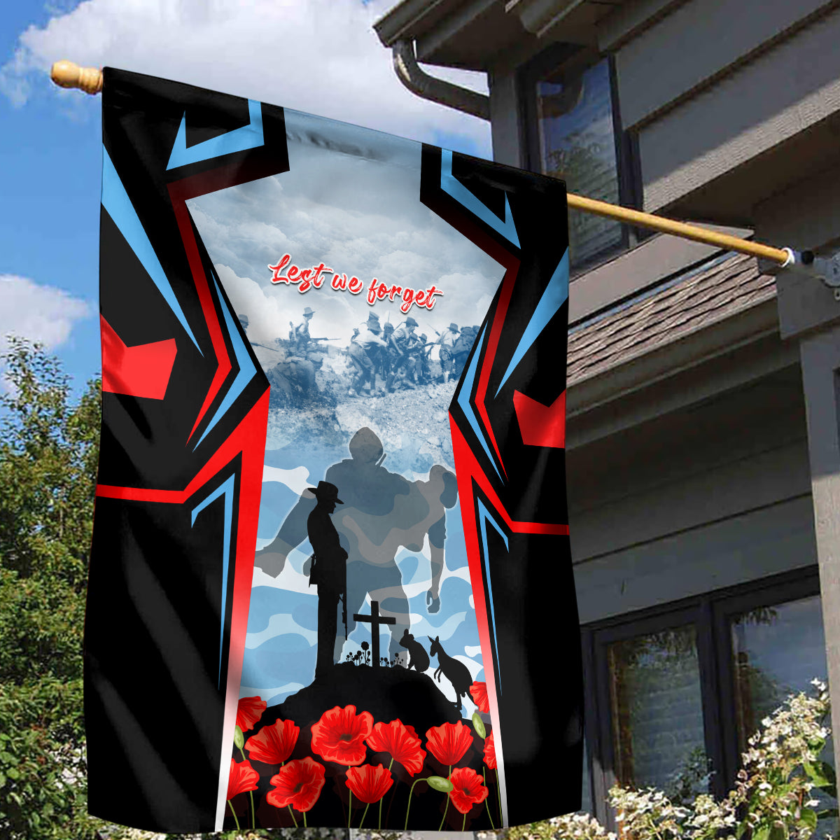 Australia ANZAC Day Garden Flag Gallipoli Soldiers Simple Style