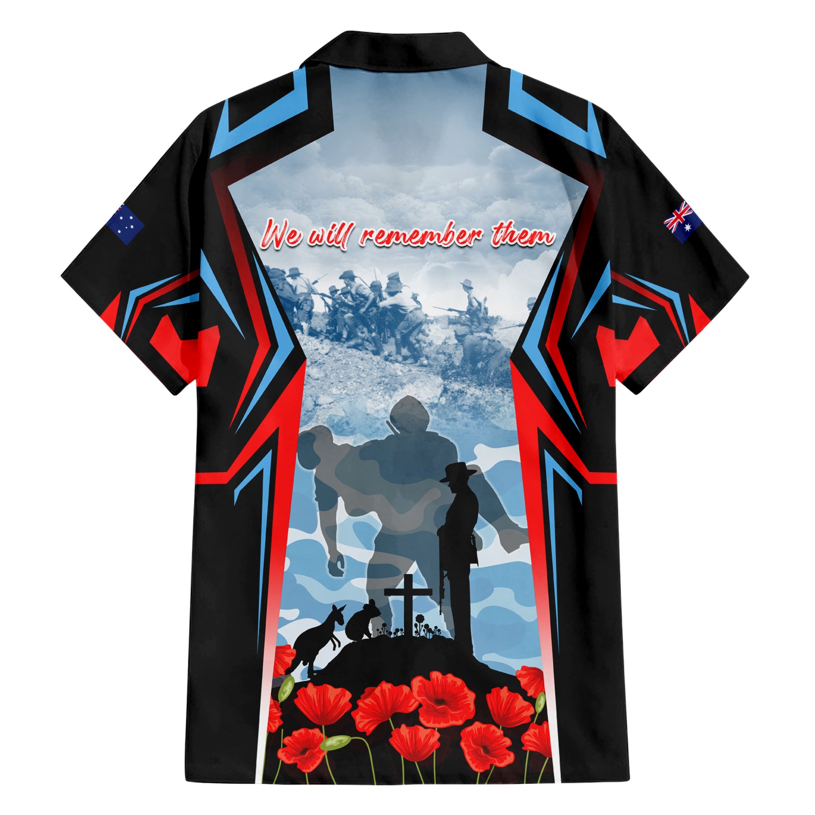 Australia ANZAC Day Hawaiian Shirt Gallipoli Soldiers Simple Style